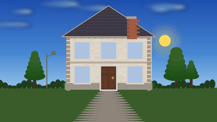 Smart Home Tages- und Nacht-Zyklus